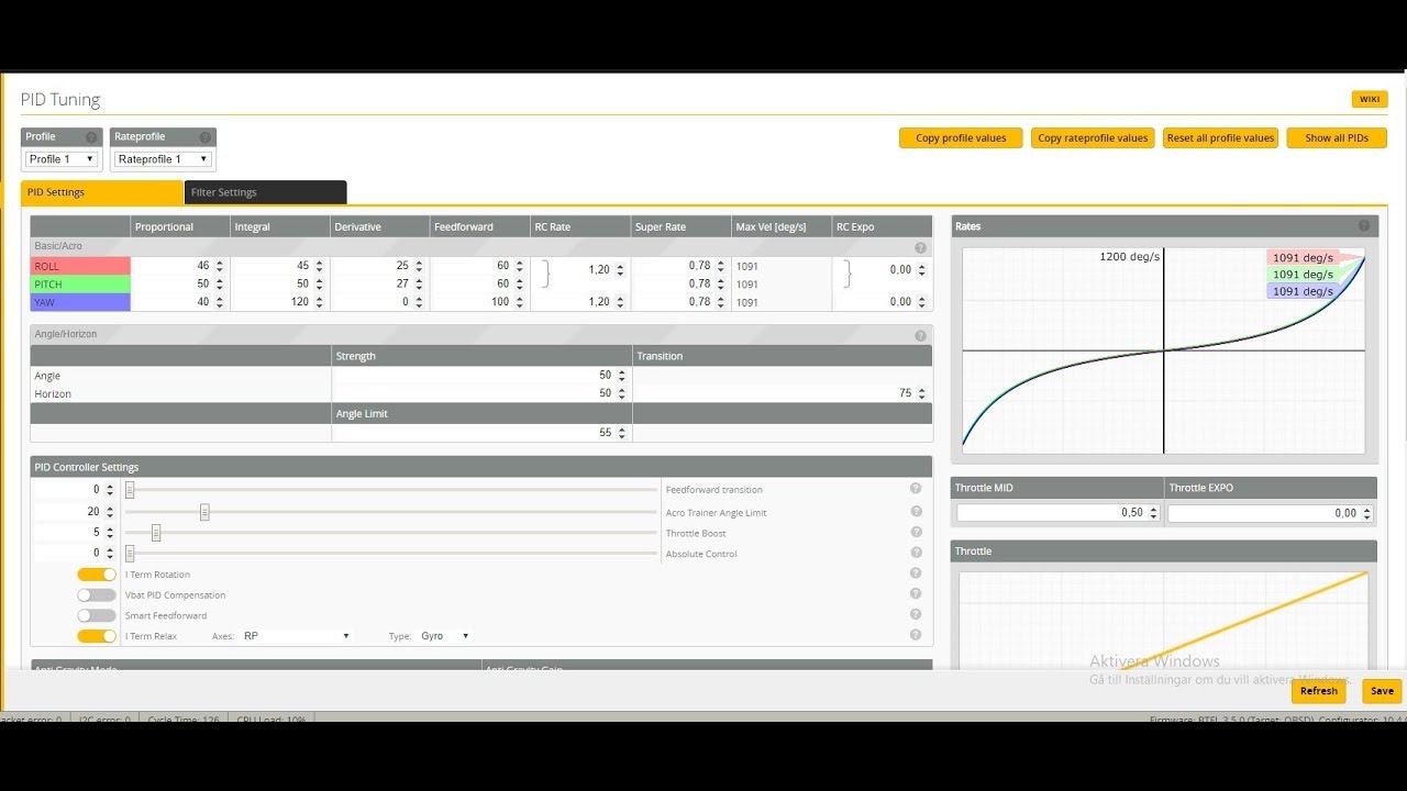 Betaflight 3.5 New rate - YouTube