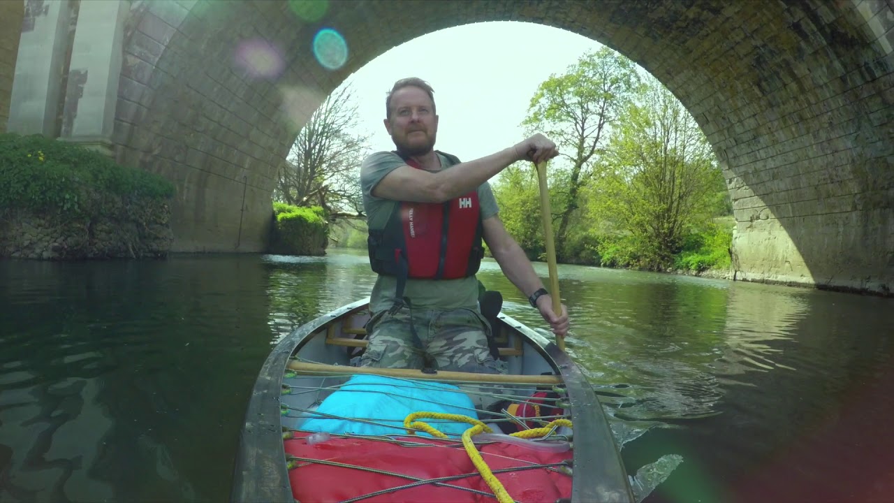 Canoe day trip, River Avon and Kennet & Avon canal, Somerset, UK