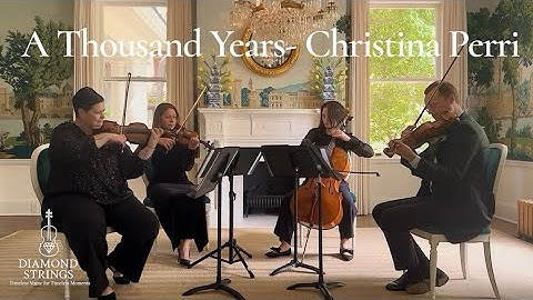 A Thousand Years – Christina Perri (String Quartet Wedding Cover) | Diamond Strings Memphis