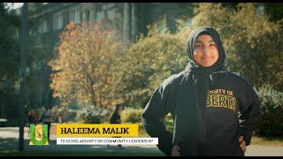 Haleema Malik - TD Scholarship for Community Leadership (Celebrate! 2025)