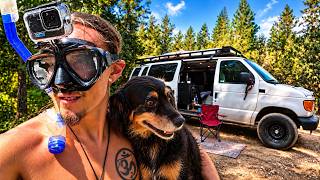 Van Camping & Sniping for Gold with my Dog