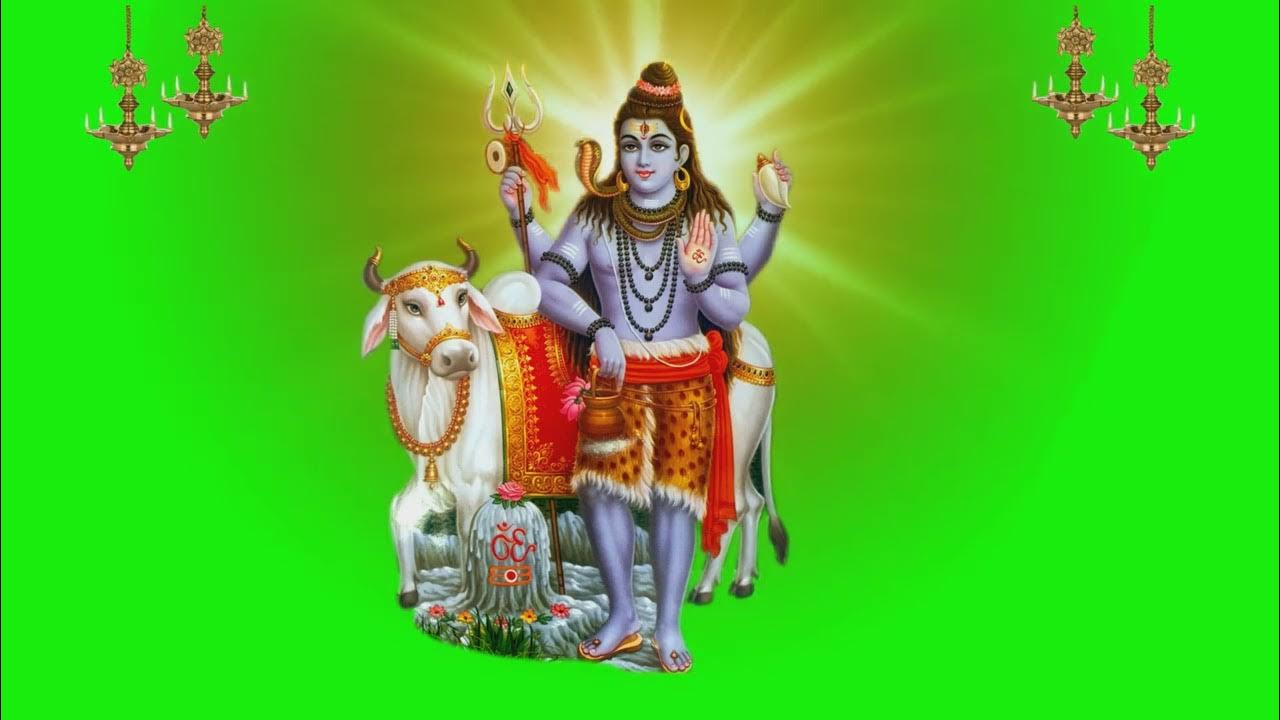 shivratri #shiv #devotional lord shiva animated background || lord shiva  green screen video - YouTube