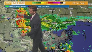 New Orleans Weather Rainy Friday less rain Saturday Sunday