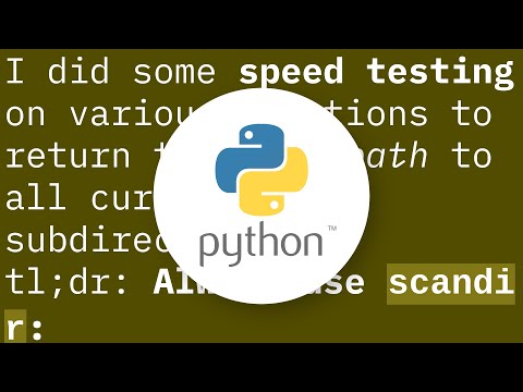 How to get all of the immediate subdirectories in Python