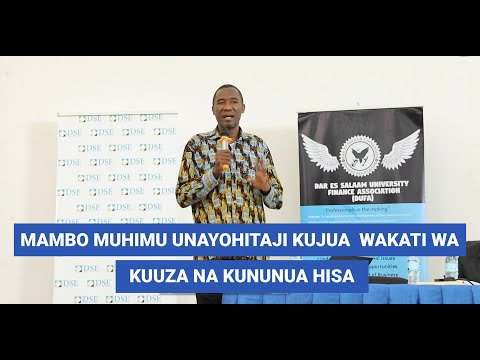 Video: Nini Unahitaji Kujua Wakati Unacheza Kwenye Soko La Hisa