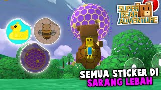 Semua Lokasi Sticker Rahasia di Sarang Lebah Super Bear Adventure screenshot 4