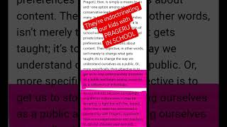 Information They distract us with drag queens reading books to our kids in school while instituting PragerU #yt News