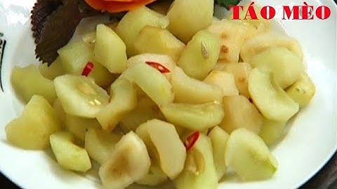 CÁCH LÀM TÁO MÈO NGÂM ĐƯỜNG NGON, TỐT CHO SỨC KHOẺ.