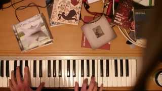 Video thumbnail of "Aunque tú no lo sepas - Tutorial acordes piano"