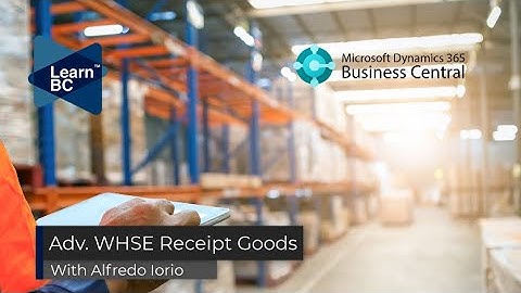 How to receipt goods using an Advanced Warehouse configuration
