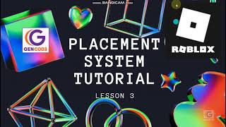 Roblox Placement System EP1 Lesson 3 functions