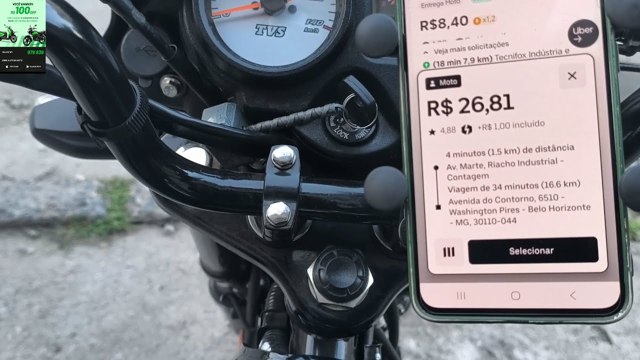 MOTTU 2025 - PRIMEIRA VEZ FAZENDO UBER/99 . E A MOTO JÁ APRESENTOU ALGUMAS FALHAS...