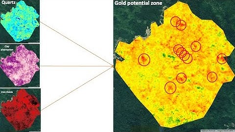 Mapping Gold potential zone in Quartz Using Remote Sensing in Google Earth Engine
