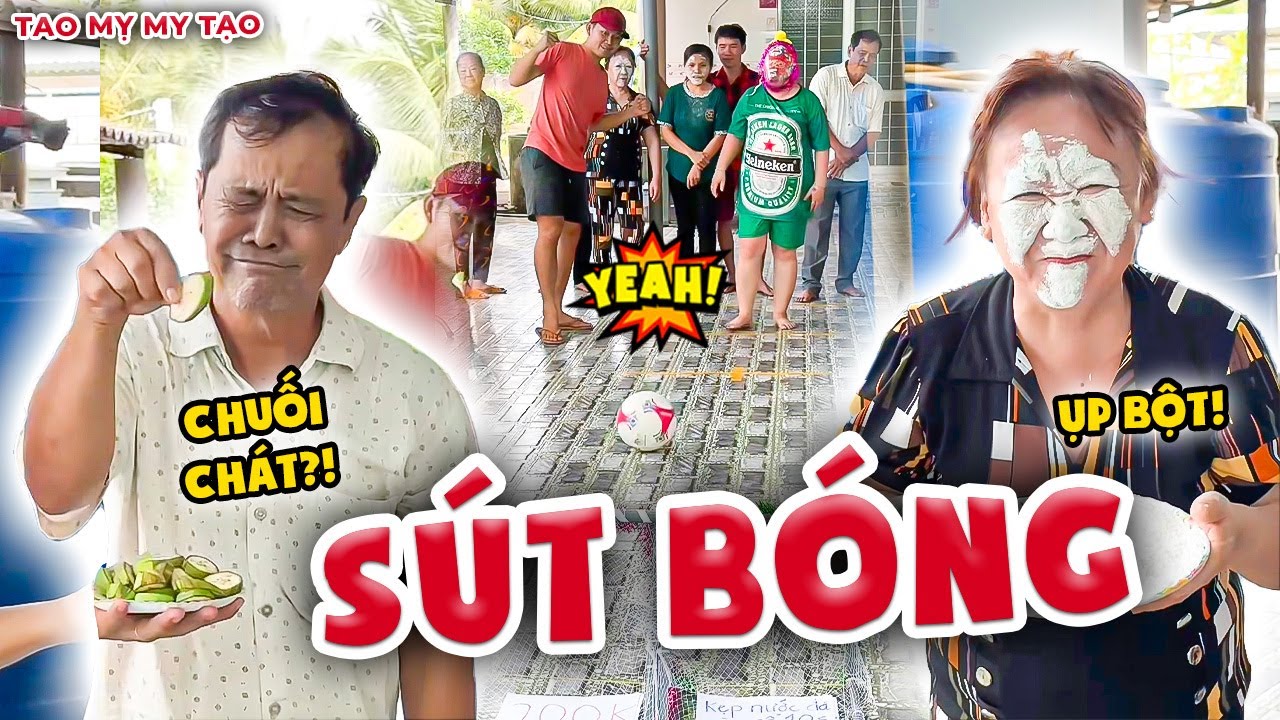 Thử Thách Sút Bóng - Hàng Loạt Pha Thưởng Phạt Cười Tét Nách | Tao Mỵ My Tạo