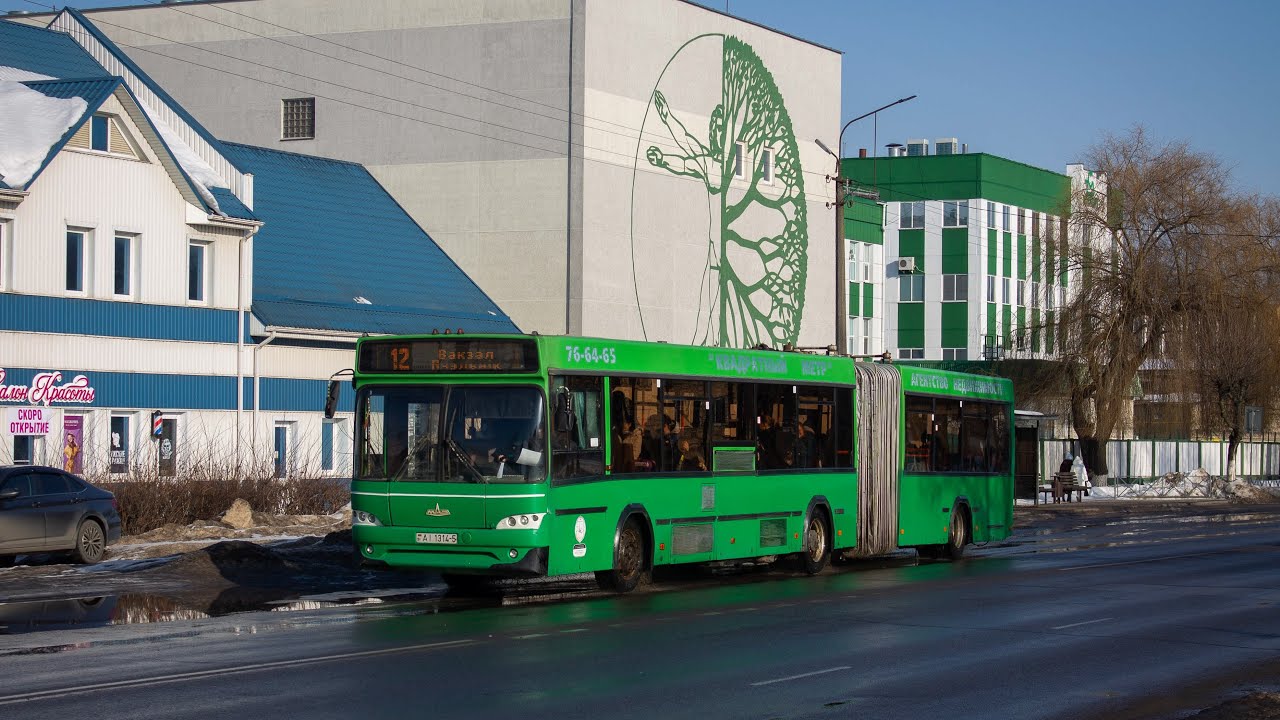 Поездка в автобусе МАЗ-105.465, маршрут 9 (ГОС№. AI 1314-5)