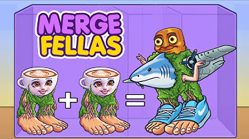 Merge Fellas Italian Brainrot Gameplay Walkthrough Reaching Max Level ×2 Hybrid Brainrot Boss