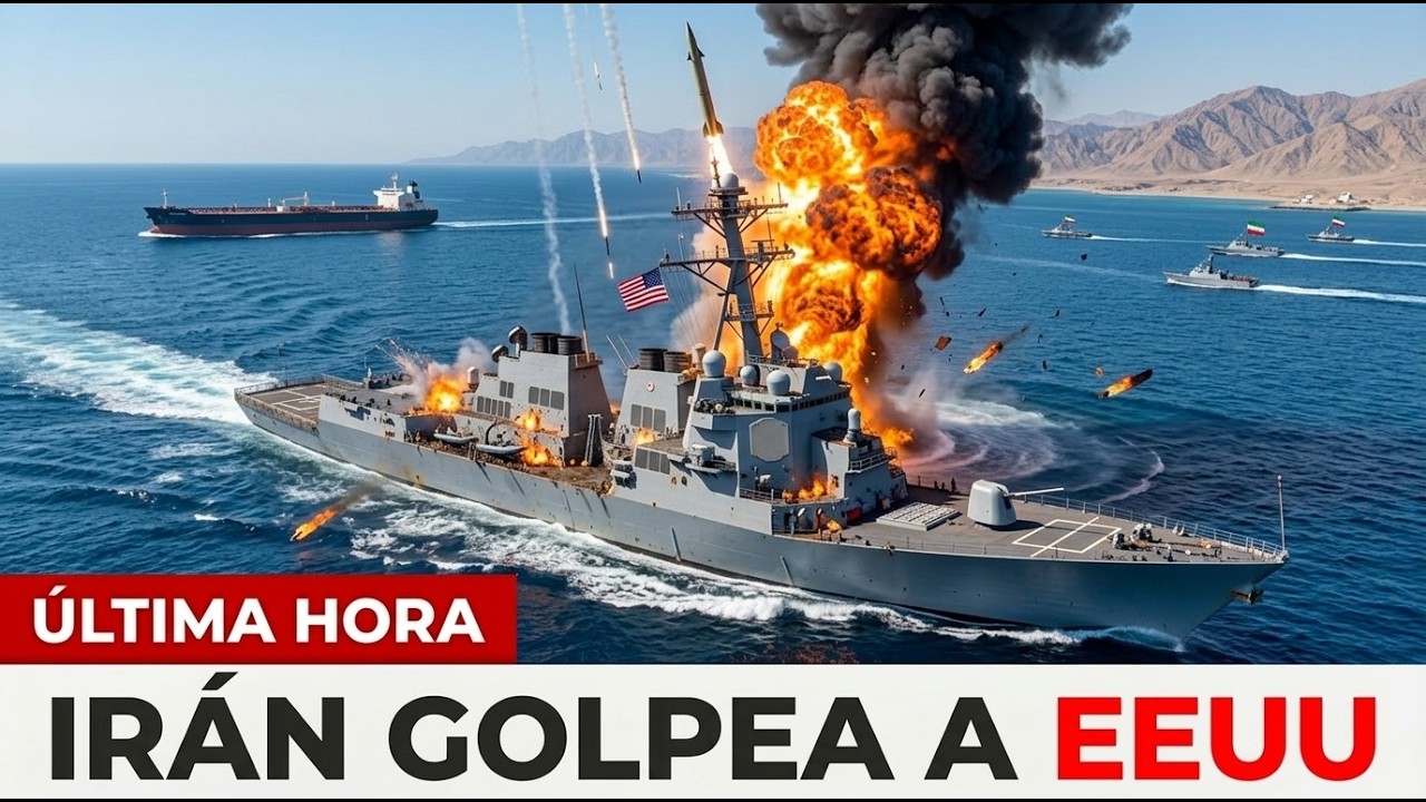 Irán atacó al destructor que protegía al petrolero en pleno estrecho de Ormuz