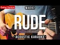 Rude karaoke acoustic  magic slow version  hq audio