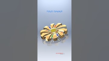Fidget spinner designed in #solidworks #3ddesign #3d #cad #3dmodeling #shorts  #cadwork shorts