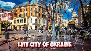 Lviv❤️ Fountains and Secrets of the Bernardine Monastery [4k Virtual Walk]