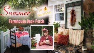 🌺Farmhouse Summer Back Porch | No $$ Decorating | American Country Style
