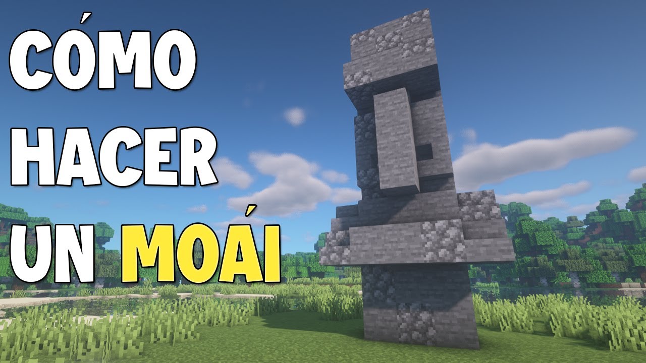 CÓMO HACER un MOÁI en MINECRAFT FÁCIL Y RAPIDO YouTube