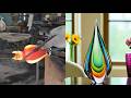The art of glassmaking soothes your soul, flowing freely between gravity and liquid.#shorts