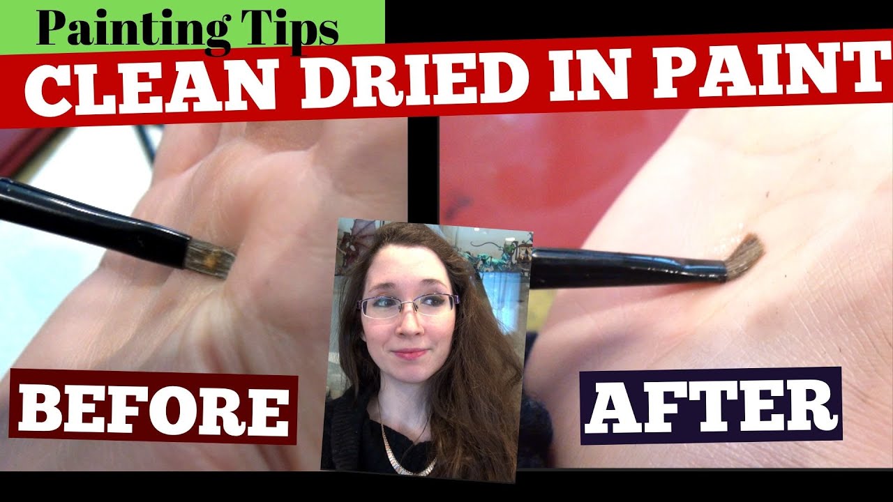How to Clean Out Acrylic Paint Dried Into Your Brush