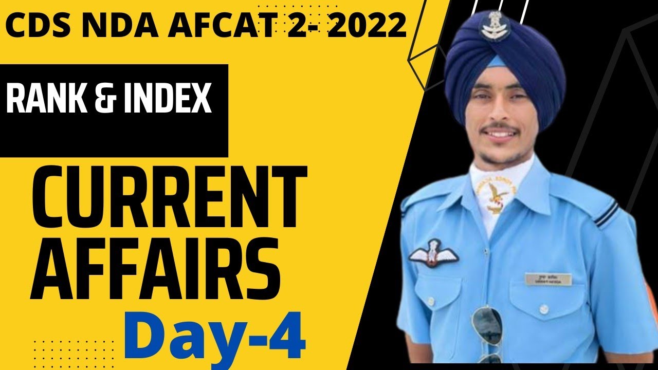 CURRENT AFFAIRS For AFCAT CDS 2 2022 WITH TRICKS AFCAT CDS NDA 