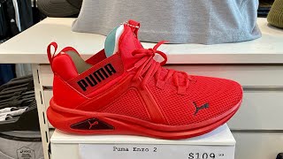 puma men's enzo red