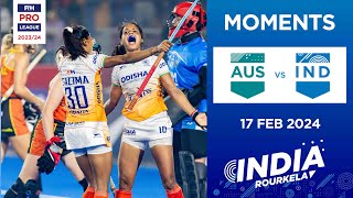 FIH Hockey Pro League 2023-24: Moments - Australia vs India (Women)