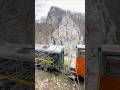 Экскурсионный поезд на горной узкоколейке #Tourist #mountain #railway #train #travel #mountains