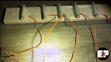 Testing Consumer E-match wired in Series. 5 Igniters from 1 Cue.