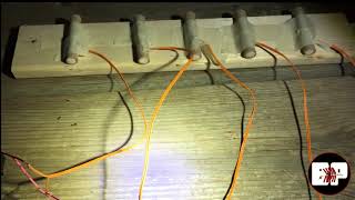 Testing Consumer E-match wired in Series. 5 Igniters from 1 Cue.