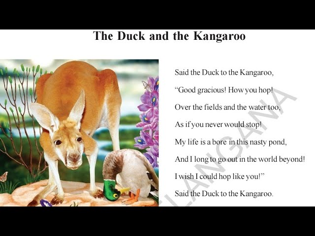 The Duck and the Kangaroo: A Poem About Cooperation and Problem-Solving