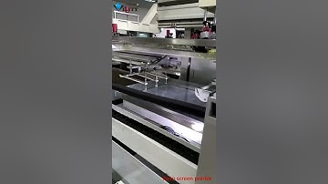 sheet to sheet automatic screen prenting machineFor PET printing #CCD #screenprintingmachine