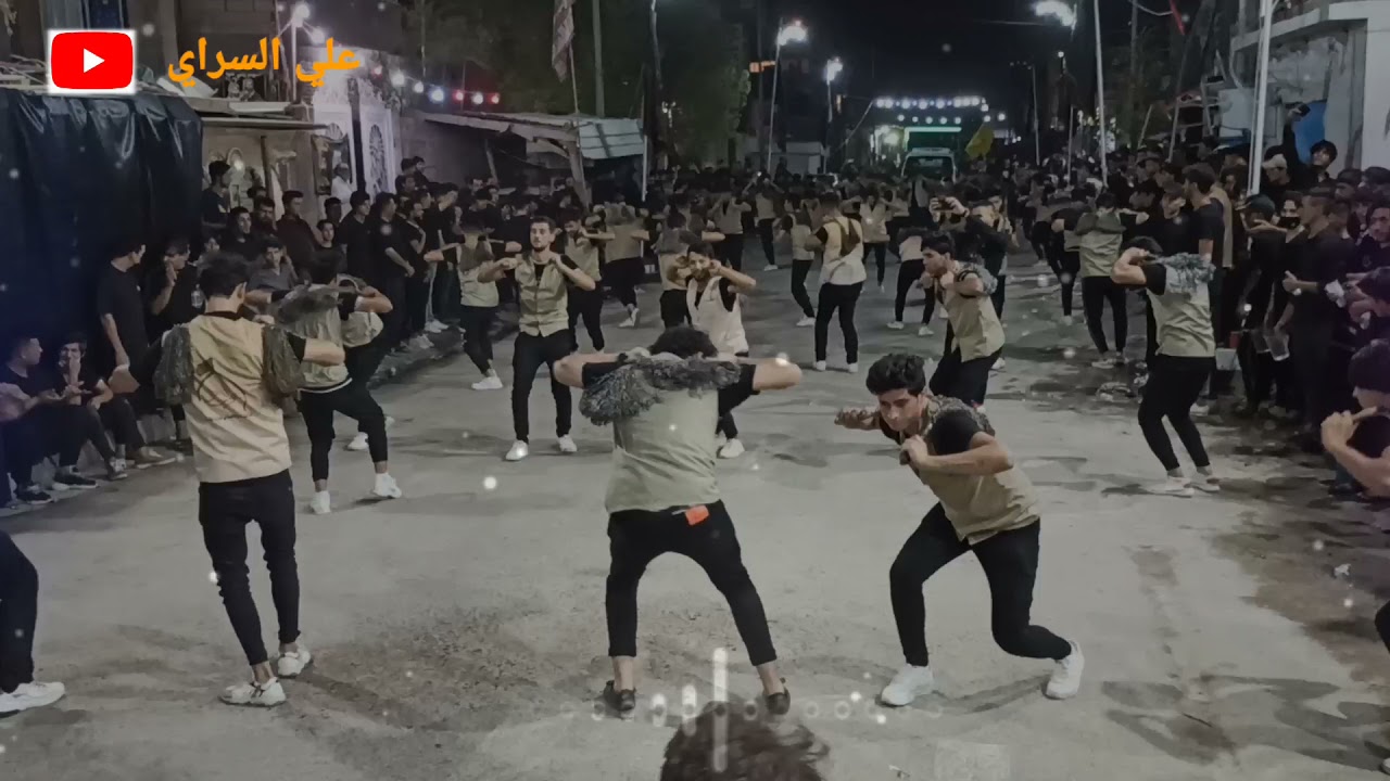 استعراض موكب انصار الحجة شباب اهالي الهارثة في منطقه حي الاصدقاء الرادود الحسيني :مهدي البكراوي