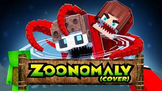 JJ`s Girl Became LILY LOVEBRAIDS - Maizen Minecraft Animation | Zoonomaly Theme Song (MUSIC COVER)