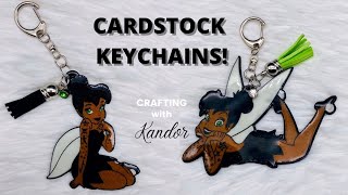 CARDSTOCK KEYCHAINS!!!!! | CRICUT PROJECT FOR BEGINNERS