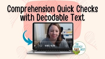 Comprehension Quick Checks with Decodable Text | Emily Gibbons | The Literacy Nest