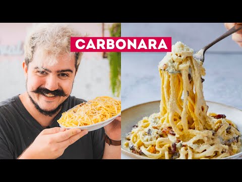 MACARRÃO À CARBONARA DEFINITIVO! FÁCIL E SEM ERRO