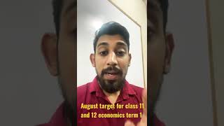 Economics target for class 11 and 12 | term 1 preparations shorts