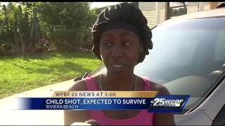 Child shot, expected to survive