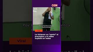 LE HICERON UN SANTO AL PRECEPTOR Y ASI REACCIONÓ