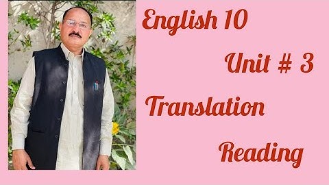 10th English Unit # 3 " Try Again " Translation