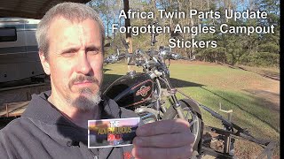 Africa Twin Update, Forgotten Angles Campout and Stickers Resimi