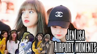 Jennie and Lisa (JenLisa) airport moments (2019)