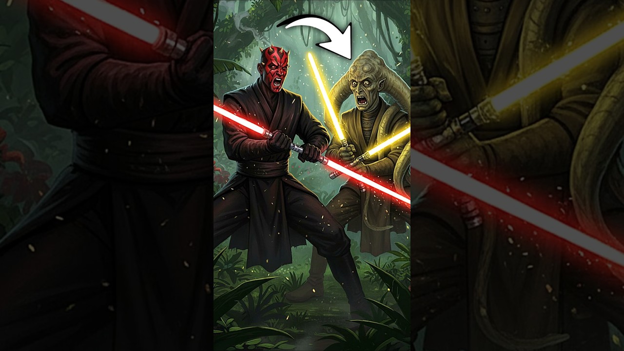 Why does Darth Maul use a DOUBLE BLADED Lightsaber?