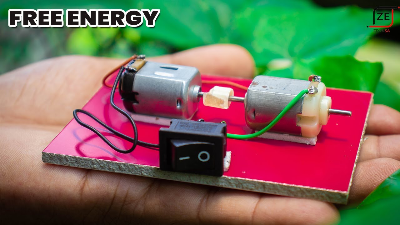 Free Energy : How to make free energy generator at home with dc motor ...