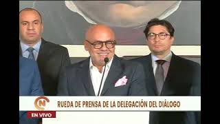 Jorge Rodríguez sobre diálogo con Estados Unidos y regreso de sanciones, 17 abril 2024